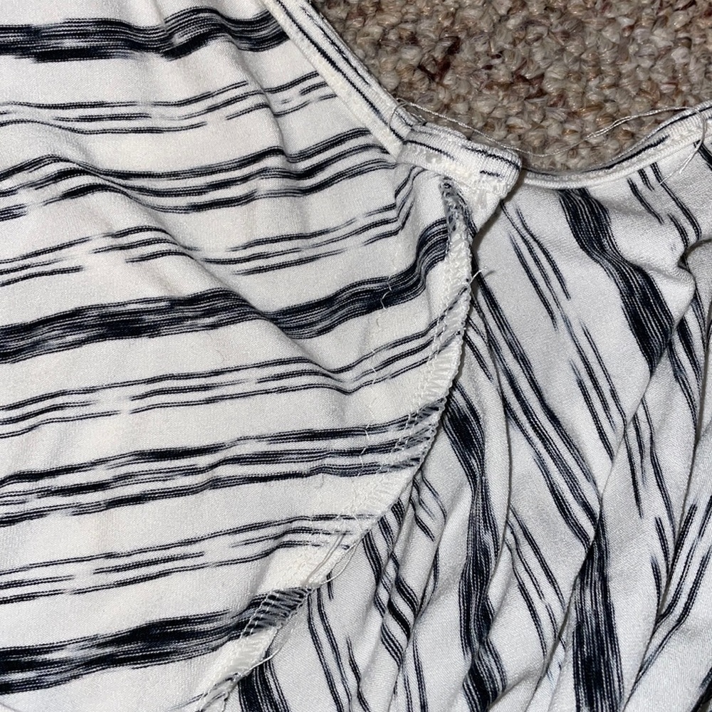 J Jill Wearever V-neck stripe midi sleeveless dress - Picture 8 of 8